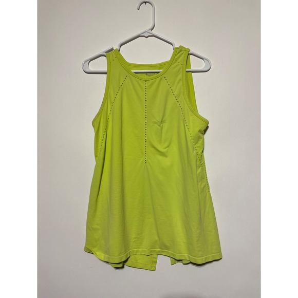 Athleta Tops - Athleta Womens Size S Bright Green Foothill Split Back Tank Top 79285